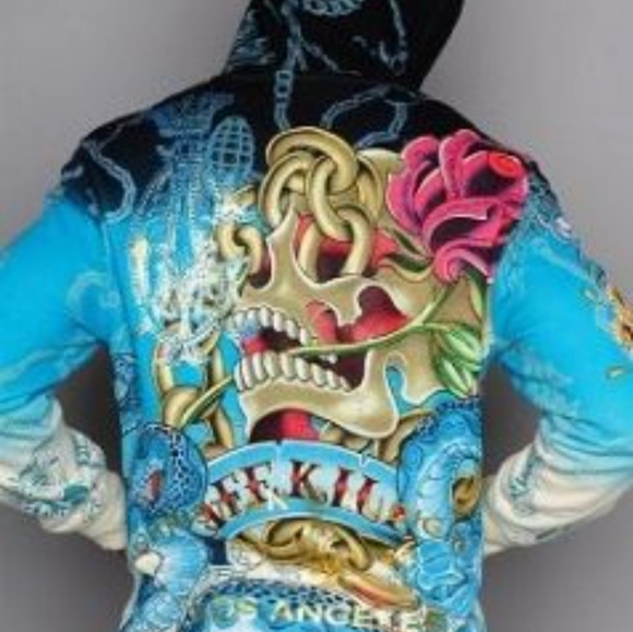 artwork of tattoo legend Don Ed Hardy, these hoodies are evocative of iconic Y2K - Picture 4 of 7